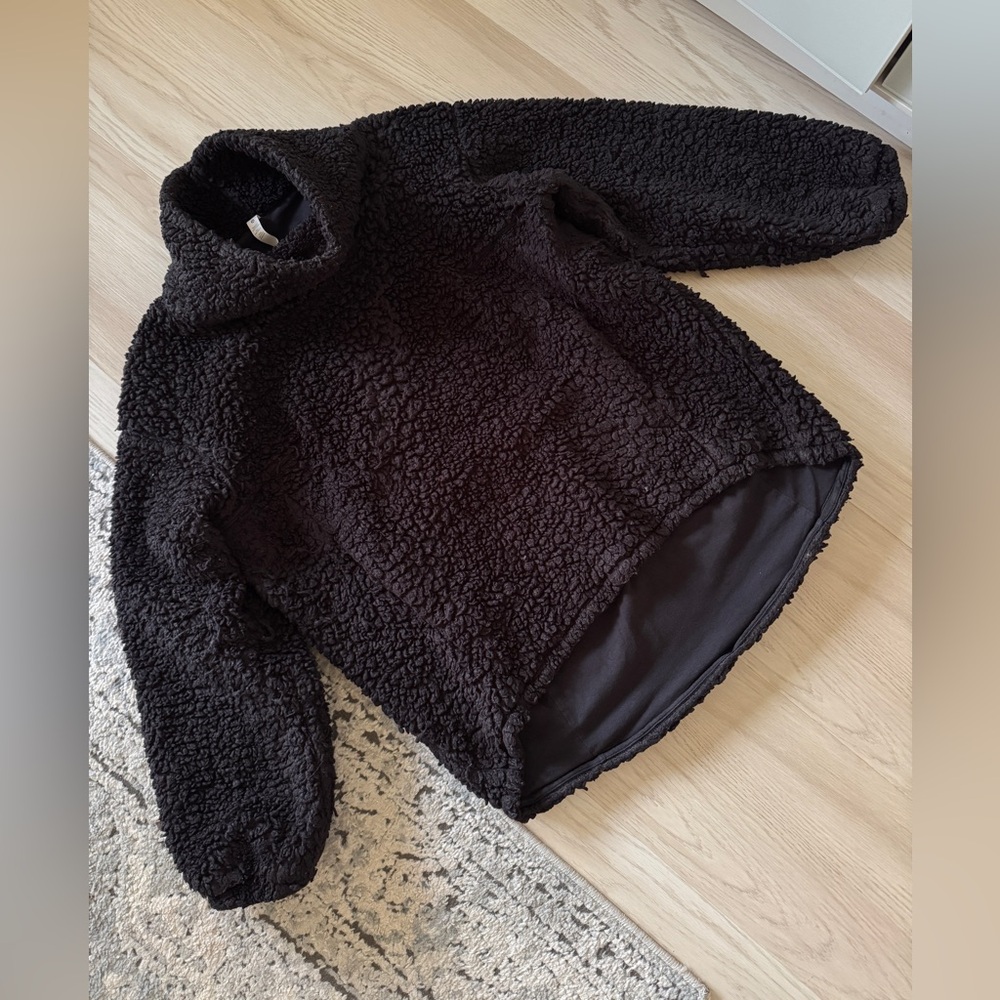 ASIS Lululemon Sherpa pullover sweater jacket top mock neck turtleneck pocket 10